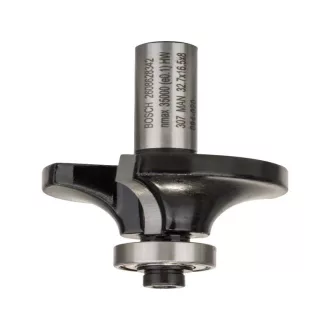   BOSCH Tvrdokovový zaobľovací fréza s guľovým ložiskom 32,7 (r=10 mm) x 16,5 x 57 x 8 mm