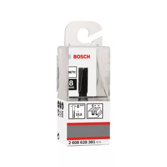BOSCH Rovné karbidové frézy 8,0 x 19,6 x 51 x 8 mm