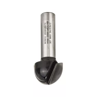   BOSCH Tvrdokovový koncový fréz 24,0 (r=12 mm) x 15,9 x 57 x 12 mm
