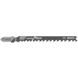   BOSCH Pílací list na dekupírku pre drevo T 144 D 100/4,0-5,2 mm (5 ks)