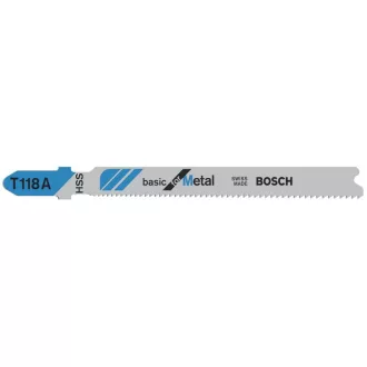   BOSCH List do priamočiarej píly na kov T 118 A 92/1,1-1,5 mm (3 ks)