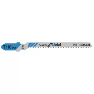   BOSCH Oddeľovací pílový list na plech T 118 EOF 83/1,5 mm bimetalický (5 ks)