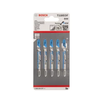   BOSCH Oddeľovací pílový list na plech T 118 EOF 83/1,5 mm bimetalický (5 ks)