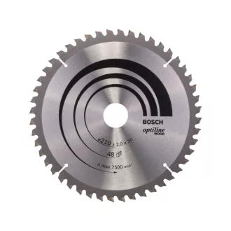   BOSCH Pílací kotúč na drevo 210 x 30 x 2,0 mm / 48T Optiline Wood ATB / N