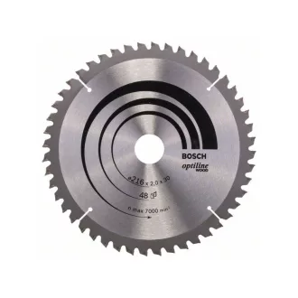   BOSCH pílový kotúč na drevo 216 x 30 x 2,0 mm / 48T Optiline Wood ATB