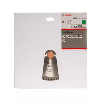  BOSCH Pílový kotúč na drevo 216 x 30 x 2,0 mm / 60T Optiline Wood ATB / N