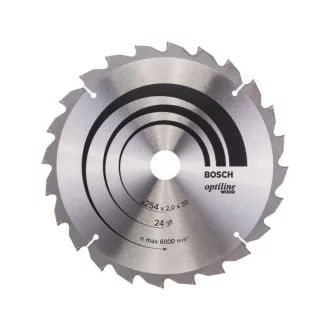   BOSCH Pílový kotúč na drevo 254 x 30 x 2,0 mm / 24T Optiline Wood ATB / N