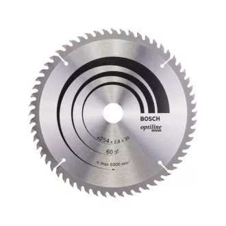   BOSCH Pílka na drevo 254 x 30 x 2,8 mm / 60T Optiline Wood ATB