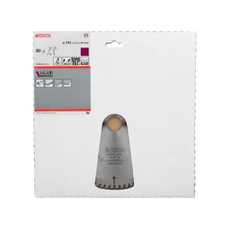   BOSCH Pílový kotúč univerzálny 250 x 30 x 3,2 mm / 80T MultiMaterial