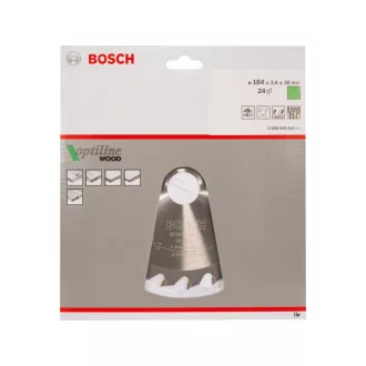   BOSCH Pílový kotúč na drevo 184 x 30 x 2,6 mm / 24T Optiline Wood ATB