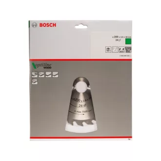   BOSCH Pílový kotúč na drevo 200 x 30 x 2,8 mm / 24T Optiline Wood ATB