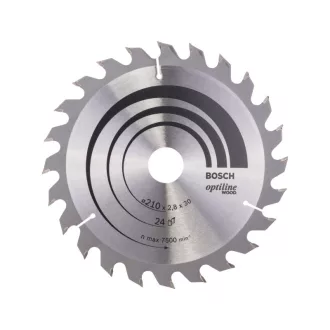   BOSCH Pílací kotúč na drevo 210 x 30 x 2,8 mm / 24T Optiline Wood ATB