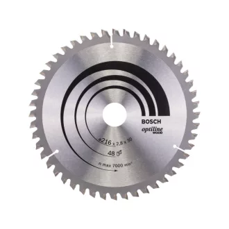   BOSCH Pílací kotúč na drevo 216 x 30 x 2,8 mm / 48T Optiline Wood ATB / N