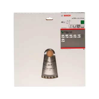   BOSCH Pílací kotúč na drevo 216 x 30 x 2,8 mm / 48T Optiline Wood ATB / N