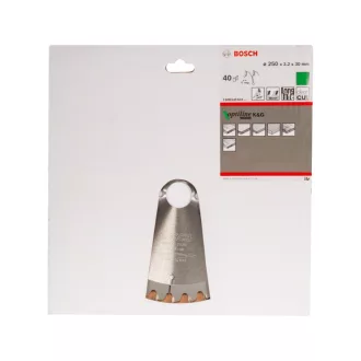   BOSCH Pílací kotúč na drevo 250 x 30 x 3,2 mm / 40T Optiline Wood ATB / N