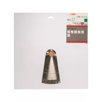   BOSCH Pílka na drevo 300 x 30 x 3,2 mm / 48T Optiline Wood ATB / UW