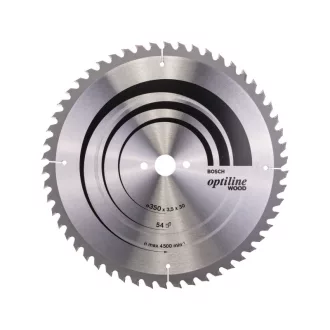   BOSCH Pílový kotúč na drevo 350 x 30 x 3,5 mm / 54T Optiline Wood ATB / UW