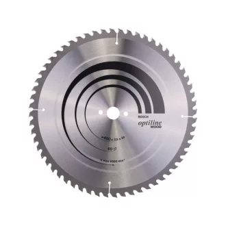   BOSCH Pílový kotúč na drevo 400 x 30 x 3,5 mm / 60T Optiline Wood ATB / UW