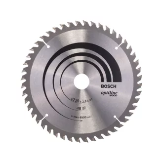   BOSCH Pílový kotúč na drevo 235 x 30/25 x 2,8 mm / 48T Optiline Wood ATB