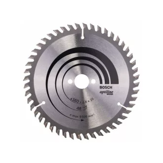  BOSCH pílový kotúč na drevo 160 x 20/16 x 2,6 mm / 48T Optiline Wood ATB