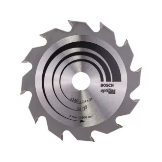   BOSCH Pílový kotúč na drevo 140 x 20/12,7 x 2,4 mm / 12T Optiline Wood ATB