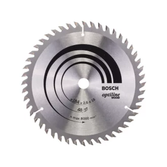   BOSCH Pílka na drevo 184 x 16 x 2,6 mm / 48T Optiline Wood ATB