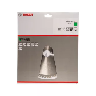   BOSCH Pílový kotúč na drevo 210 x 30 x 2,8 mm / 60T Optiline Wood ATB