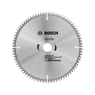 BOSCH Pílový kotúč na hliník 250 x 30 x 3,0 mm / 80T