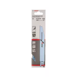   BOSCH Pílka na kov S 123 XF 150 mm / 8-18TPI bimetalová Progressor for Metal (2 ks)
