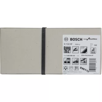   BOSCH Pílové listy na sablírovú pílu pre kolíkové drevo S 1122 HF 225 mm / 10TPI bimetal (100 ks)