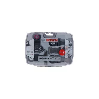   BOSCH Sada 6 dielov Starlock pre akumulátorový multifunkčný stroj (elektrické inštalácie, montáž sadrokartónu)