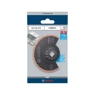   BOSCH PRO Fúg odstránenie pilový list ACZ 85 RT3 85 x 2,5 mm karbídové zrnitý Starlock