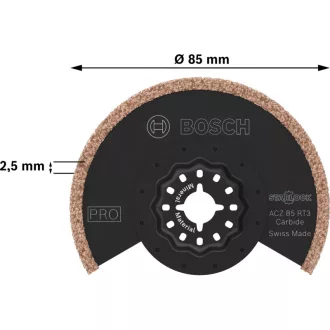   BOSCH PRO Fúg odstránenie pilový list ACZ 85 RT3 85 x 2,5 mm karbídové zrnitý Starlock