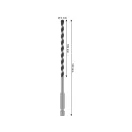 BOSCH PRO HEX-5 Vrták do kameňa 5,0 x 150/100 mm s obojstranným bitovým uchytením