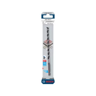   BOSCH PRO HEX-5 Vrták do kameňa 5,0 x 150/100 mm s obojstranným bitovým uchytením