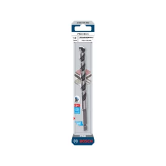   BOSCH PRO HEX-5 Vrták na kameň 12,0 x 150/100 mm dvojitá rezná hrana so šesťhranom