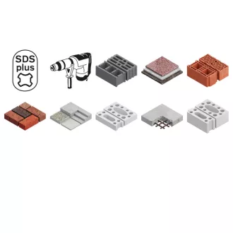   BOSCH 5X vrták do kameňa 5,5 x 110/50 mm štvorbřitý SDS-Plus