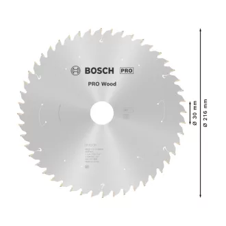 BOSCH PRO Pílový kotúč na drevo 216 x 30 x 1,7 mm / 48T