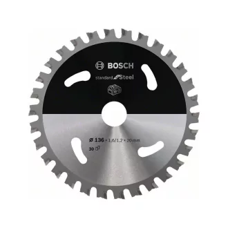   BOSCH Pílový kotúč na kov 136 x 1,6 x 20 mm / 30T Standard for Steel