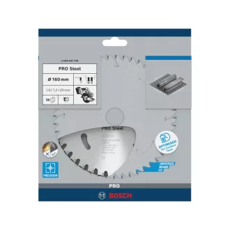 BOSCH PRO Pílový kotúč na kov 160 x 20 x 1,6 mm / 36T