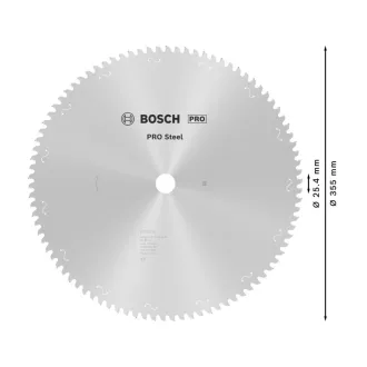 BOSCH PRO Pílový kotúč na kov 355 x 25,4 x 2,2 mm / 90T