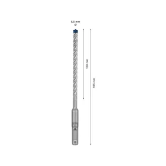   BOSCH EXPERT 7X Kameňovrták 6,5 x 165/100 mm štvorzubý SDS-Plus