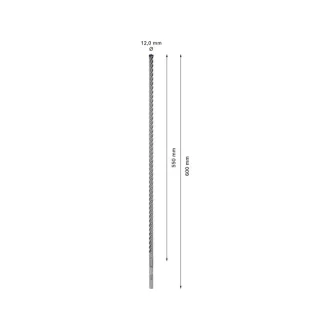   BOSCH EXPERT 7X Vrták do skaly 12 x 600/550 mm štvorboký SDS-Plus