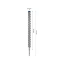 BOSCH EXPERT 7X Skalný vrták 25 x 1000/950 mm štvorzárezový SDS-Plus