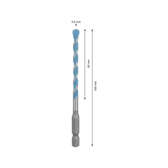   BOSCH EXPERT HEX-9 Multiconstruction vrták 5,5 x 60/100 mm s 1/4" držiakom bitov