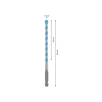  BOSCH EXPERT HEX-9 Multiconstruction vrták 7,0 x 90/150 mm s 1/4" držiakom bitov