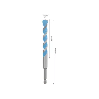   BOSCH EXPERT HEX-9 Multiconstruction vrták 12,0 x 90/150 mm s 1/4" držiakom bitov