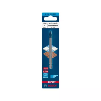   BOSCH EXPERT Vrták na sklo a dlaždice 7 x 90 mm HEX-9 HARD CERAMIC