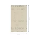 BOSCH EXPERT Brúsny papier na suchý zips pre brúsnu dosku 80 x 133 mm /P120 (10 ks)