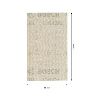   BOSCH EXPERT Brúsny papier na suchý zips pre brúsnu dosku 80 x 133 mm /P120 (10 ks)